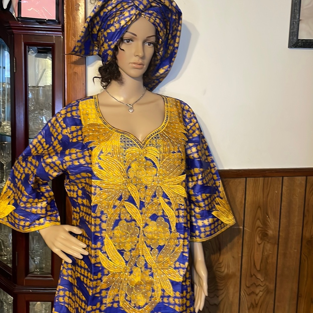 Africa Dashiki Embroidery Dress